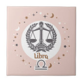 Zodiac Sign Libra Tegeltje (Voorkant)