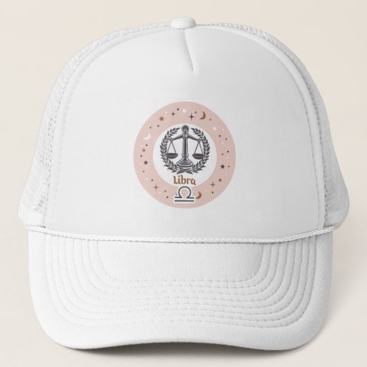Zodiac Sign Libra Trucker Pet (Voorkant)