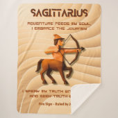 Zodiac Sign Modern 3D Astrology Design Sherpa Deken (Voorkant)