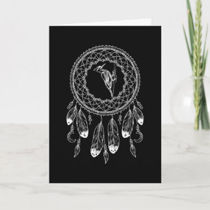 Zodiac Sign Native American Woodpecker Kaart