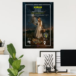 Zodiac Sign of Virgo Poster
