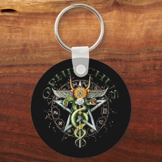 Zodiac Sign Ophiuchus NEW Sleutelhanger (Voorkant)