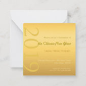 Zodiac Sign Pig Papercut Chinees Jaar 2019 vierkan Notitiekaartje (Achterkant)