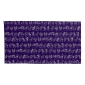 Zodiac Sign Pillow Hoesje (Paarse set van Two) Kussensloop (Achterkant-Rechts)