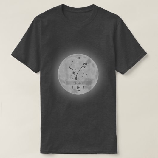 Zodiac Sign Pisces 2596 T-shirt (Design voorkant)