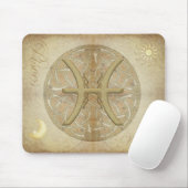 Zodiac Sign Pisces Mousepad Muismat (Met muis)