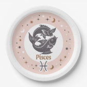 Zodiac Sign Pisces Papieren Bordje (Voorkant)