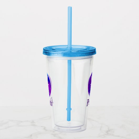 Zodiac Sign Pisces Space Nebula Acryl Drinkbeker (Rechts)