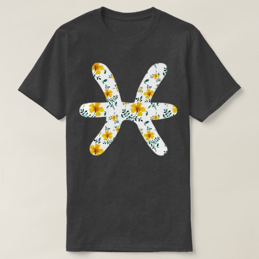Zodiac Sign Pisces T-shirt (Design voorkant)