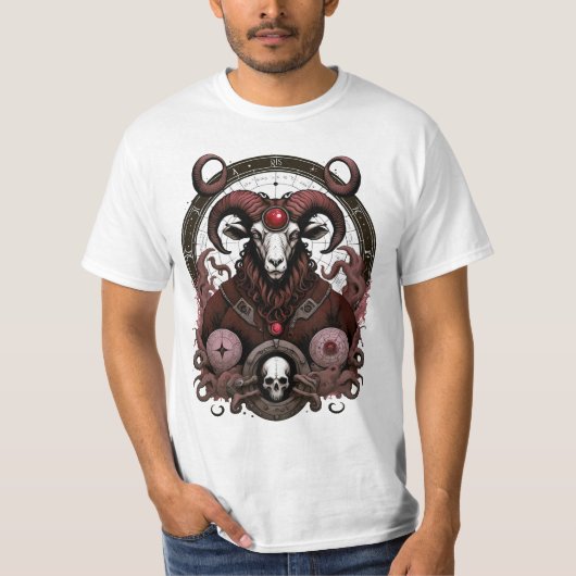 Zodiac Sign Ram T-shirt (Voorkant)