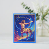 Zodiac Sign Sagittarius als de hemelse boogschutte Briefkaart (Staand voorkant)