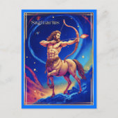 Zodiac Sign Sagittarius als de hemelse boogschutte Briefkaart (Voorkant)