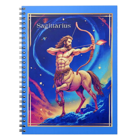 Zodiac Sign Sagittarius as the Celestial Archer Notitieboek (Voorkant)