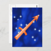Zodiac sign Sagittarius Briefkaart (Voorkant / Achterkant)