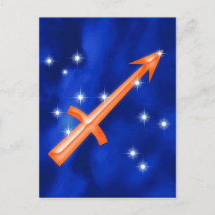 Zodiac sign Sagittarius Briefkaart