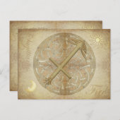 Zodiac Sign Sagittarius Briefkaart (Voorkant / Achterkant)