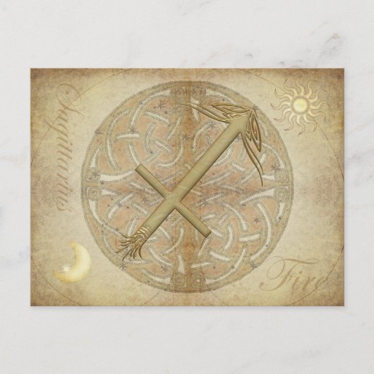 Zodiac Sign Sagittarius Briefkaart (Voorkant)