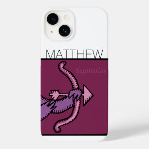 Zodiac Sign Sagittarius gepersonaliseerd Birthday  Case-Mate iPhone 14 Hoesje
