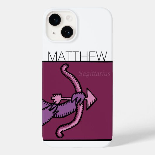 Zodiac Sign Sagittarius gepersonaliseerd Birthday  Case-Mate iPhone Case (Achterkant)
