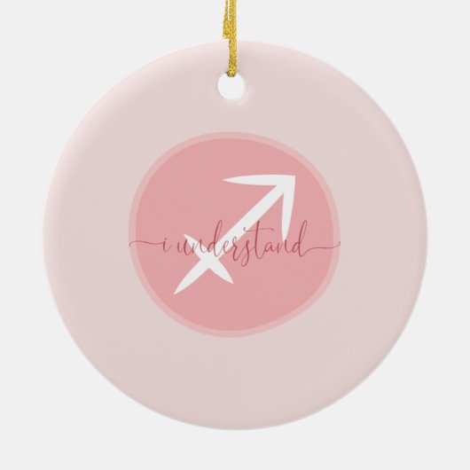 Zodiac Sign Sagittarius Keramisch Ornament (Achterkant)