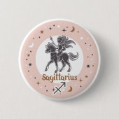 Zodiac Sign Sagittarius Ronde Button 5,7 Cm (Voorkant)