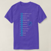 Zodiac Sign Sagittarius T-shirt (Design voorkant)