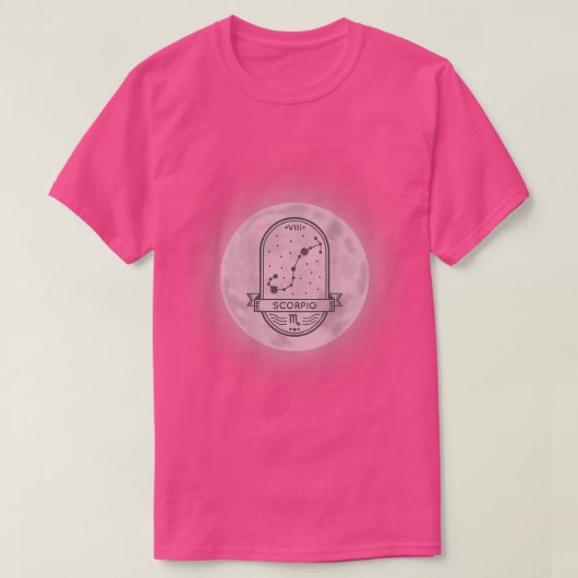 Zodiac Sign Scorpio 2599 T-shirt (Design voorkant)