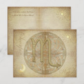 Zodiac Sign Scorpio Briefkaart (Voorkant / Achterkant)