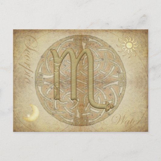 Zodiac Sign Scorpio Briefkaart (Voorkant)