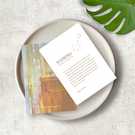 Zodiac Sign Scorpio Jewelry Display Kaart