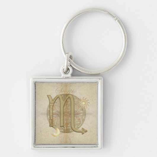 Zodiac Sign Scorpio Premium Sleutelhangers (Voorkant)