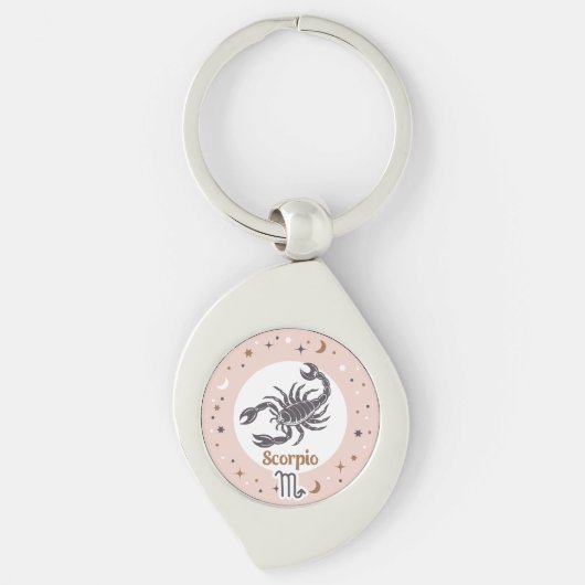 Zodiac Sign Scorpio Sleutelhanger (Voorkant)