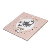 Zodiac Sign Scorpio Tegeltje (Zijkant)