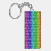 Zodiac Sign Sleutelhanger (Bright Rainbow) (Voorkant Links)