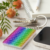 Zodiac Sign Sleutelhanger (Bright Rainbow) (Voorkant Rechts)