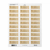 Zodiac Sign Stier Retouradres Labels (Full Sheet)