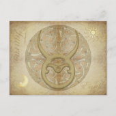 Zodiac Sign Taurus Briefkaart (Voorkant)
