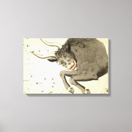 "Zodiac Sign: Taurus" gewikkeld canvas print