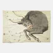 "Zodiac Sign: Taurus" keukenhanddoek (Horizontaal)