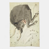 "Zodiac Sign: Taurus" keukenhanddoek (Verticaal)