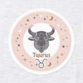 Zodiac Sign Taurus Labels (Design 1)