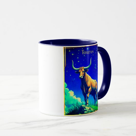 Zodiac Sign Taurus Rooted in Earth and Sky Mok (Voorkant rechts)