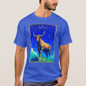 Zodiac Sign Taurus Rooted in Earth and Sky T-shirt (Voorkant)