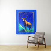 Zodiac Sign Taurus Rooted in Earth and Sky Wandkleed (In situ)
