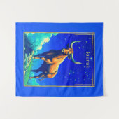 Zodiac Sign Taurus Rooted in Earth and Sky Wandkleed (Voorkant (horizontaal))