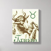 Zodiac Sign Taurus-symbool Canvas Afdruk (Voorkant)