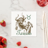 Zodiac Sign Taurus-symbool Servetten (Insitu)