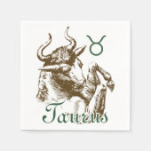 Zodiac Sign Taurus-symbool Servetten (Voorkant)