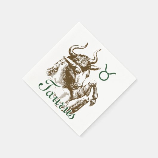 Zodiac Sign Taurus-symbool Servetten (Hoek)