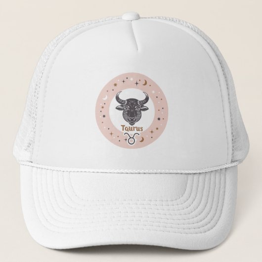Zodiac Sign Taurus Trucker Pet (Voorkant)